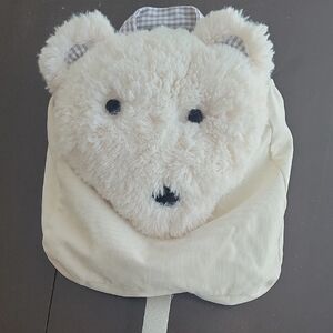 Pottery Barn Kids Cream and Gray Gingham Fabric